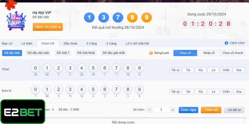 Đánh đề với nhiều hình thức để lựa chọn