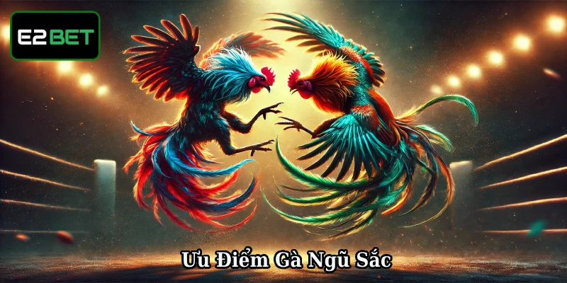 Gà ngũ sắc với đặc điểm ngoại hình nổi bật