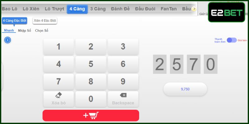 Hình thức 4 càng sở hữu odds siêu khủng